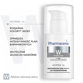 PHARMACERIS W ACIPEEL 3x Depigmentacyjne serum na przebarwienia na noc 30 ML